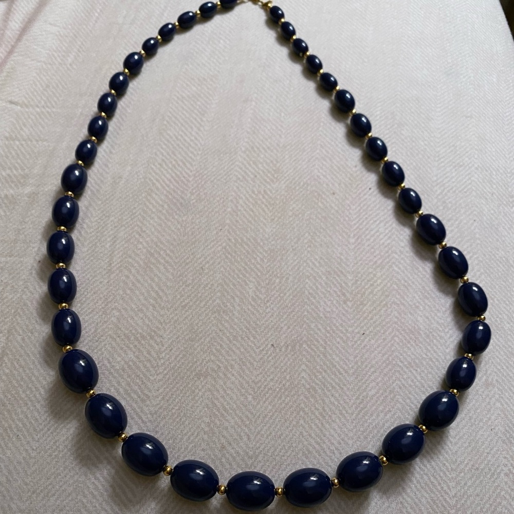 Navy blue necklace